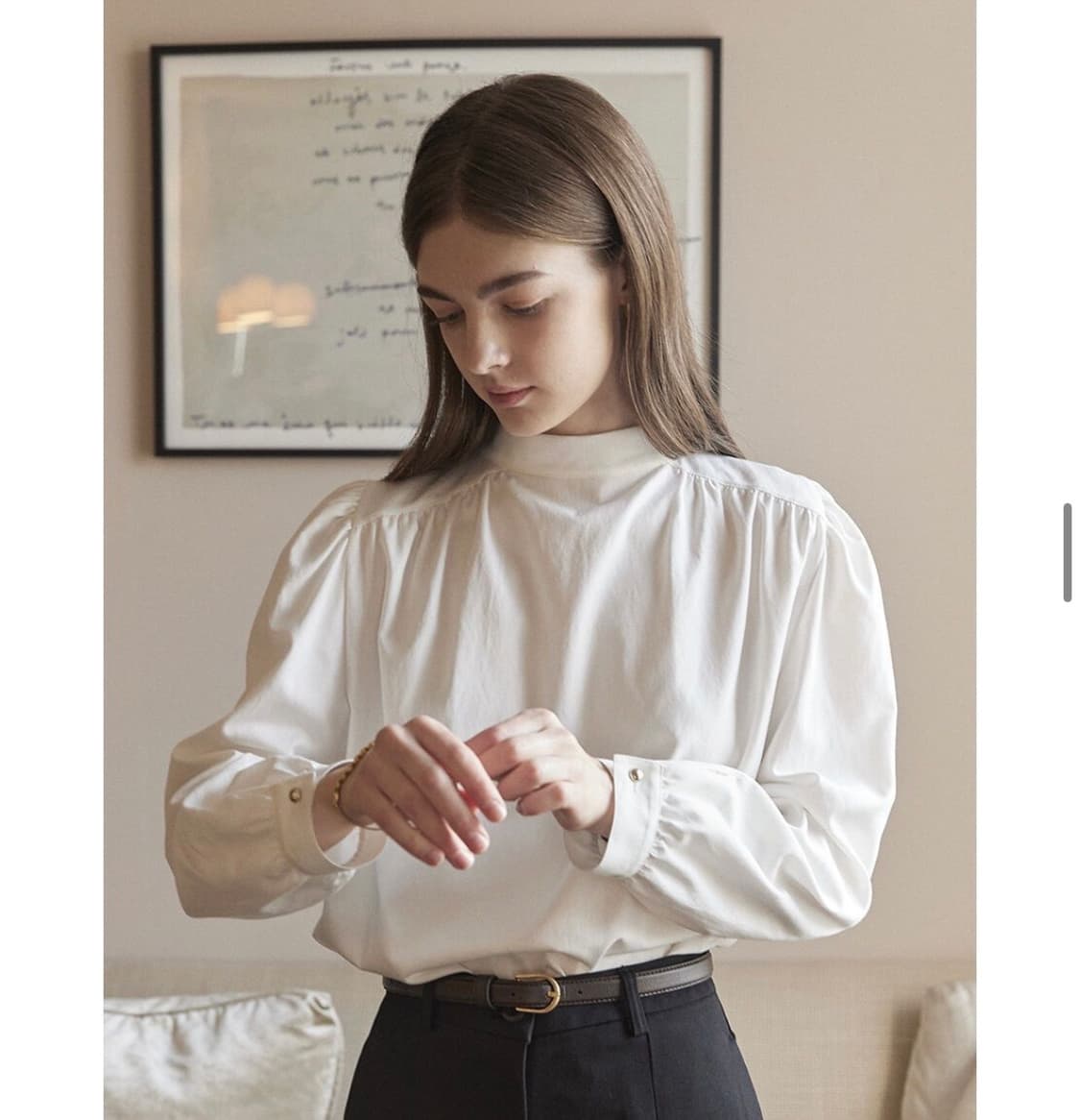 논로컬 타이 블라우스 상품이미지3
