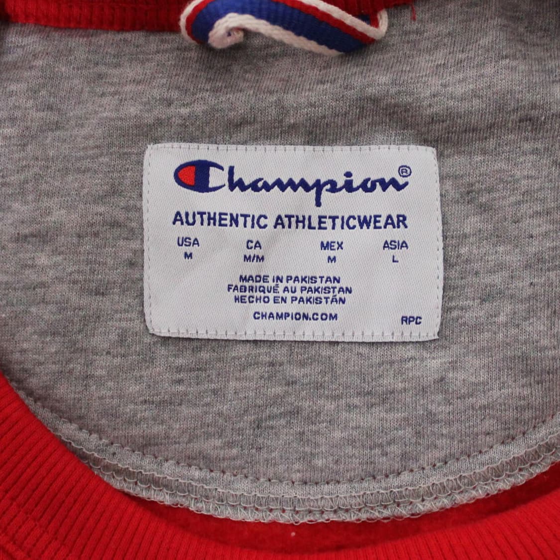 Champion 챔피온 레드 기모 맨투맨 상품이미지3