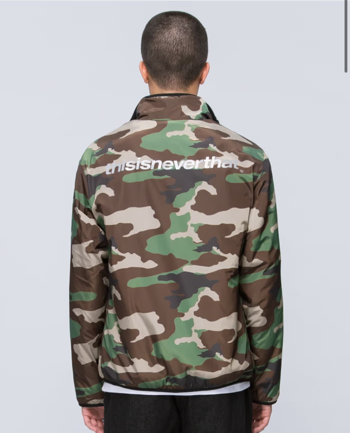 (M)디스이즈네버댓 카모 양면 플리스 집업 상품이미지1