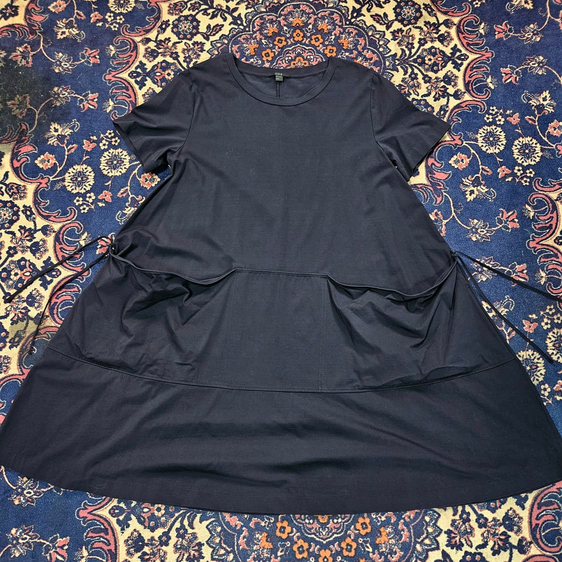 코스(COS) 네이비 타이드 포켓 원피스 L size 상품이미지2