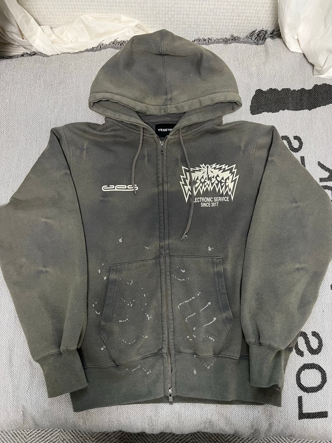 예쓰아이씨 후드집업 다크그레이 - S 상품이미지1