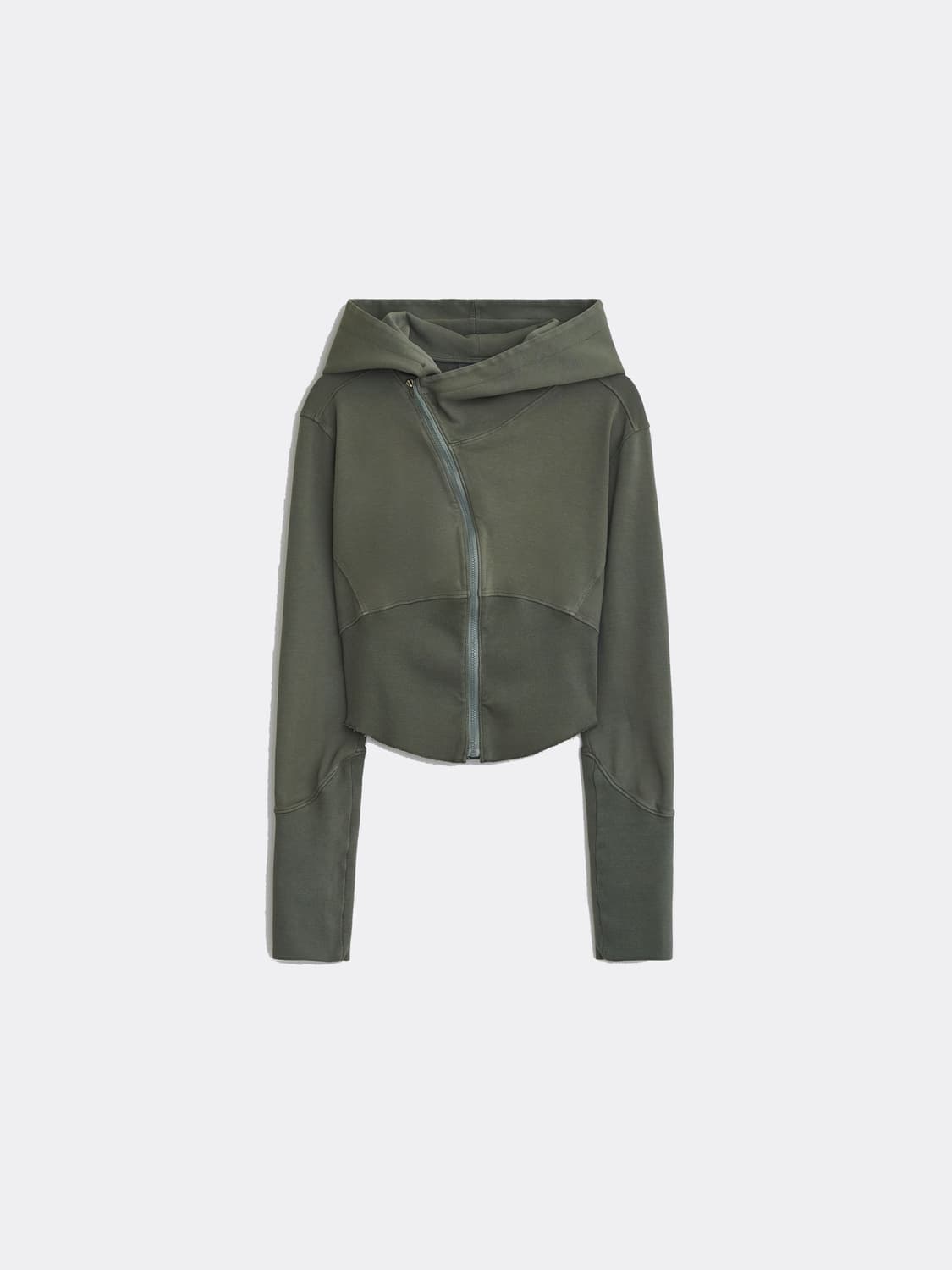EE WOMENS CURVED HOODED SWEAT ZIP JACKET 상품이미지1