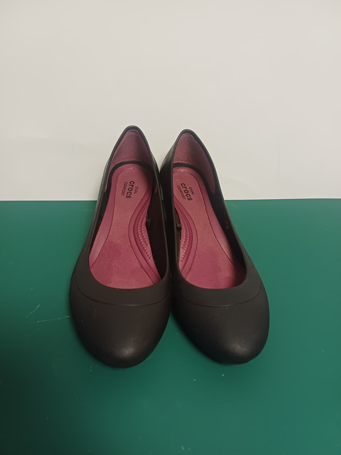 [W5] 크록스 리나 웨지 힐 펌프스 블랙 (220mm) 상품이미지1