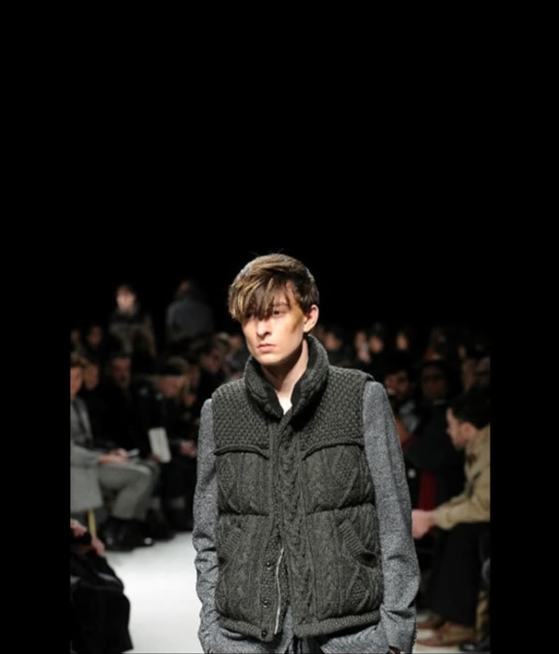 미하라 야스히로 케이블 니트 다운베스트 상품이미지7