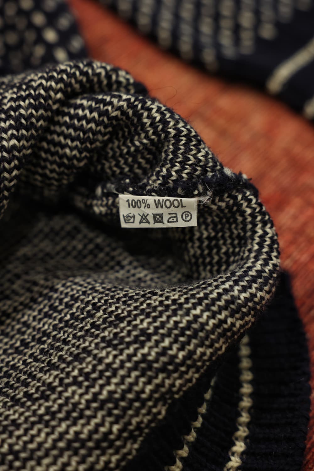80~90s 빈티지 브리티쉬 버드아이 울 니트 판매 상품이미지7