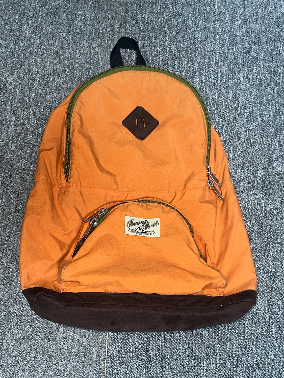 BEAMS HEART backpack 빔즈 하트 오렌지 백팩  상품이미지4