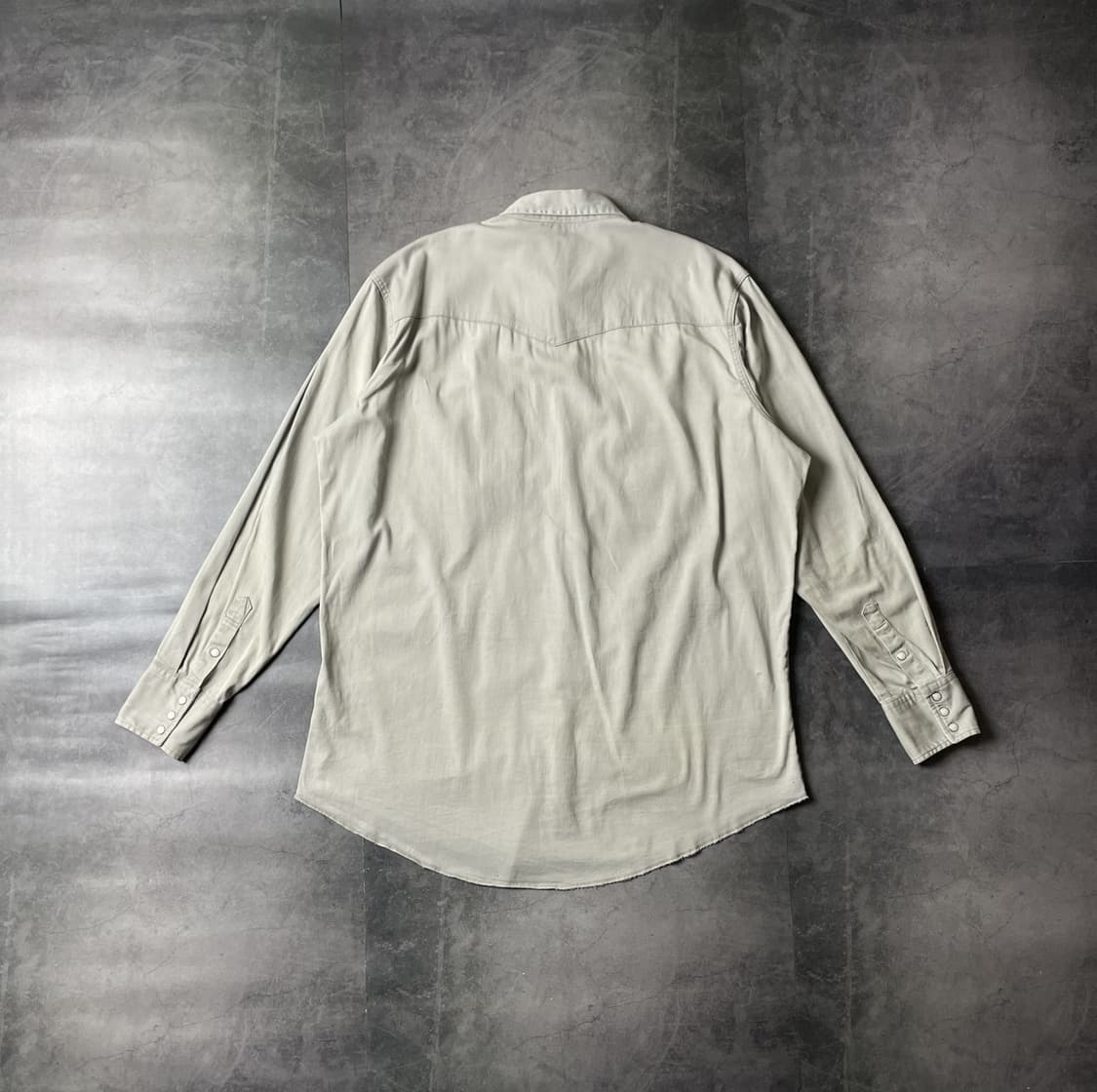 WRANGLER 랭글러 빈티지 베이지 웨스턴 코튼셔츠 A00398 상품이미지6
