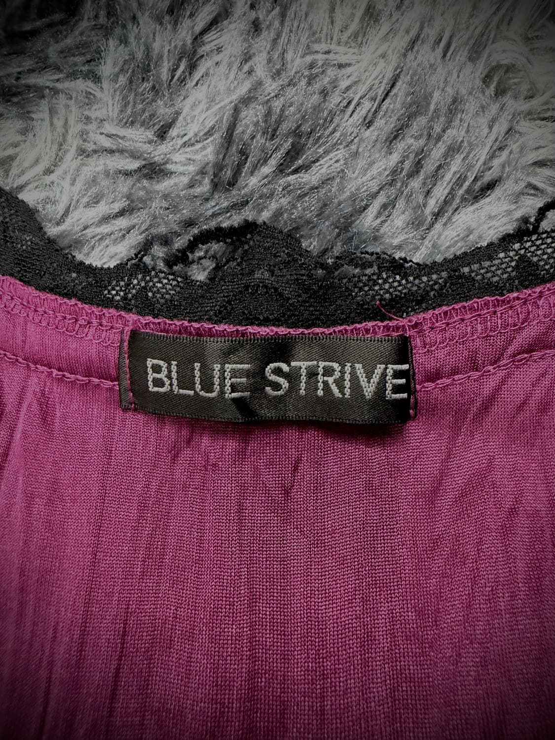 BLUE STRIVE 버건디 벨벳 레이스 스컬 프린팅 슬리즈리스 상품이미지9