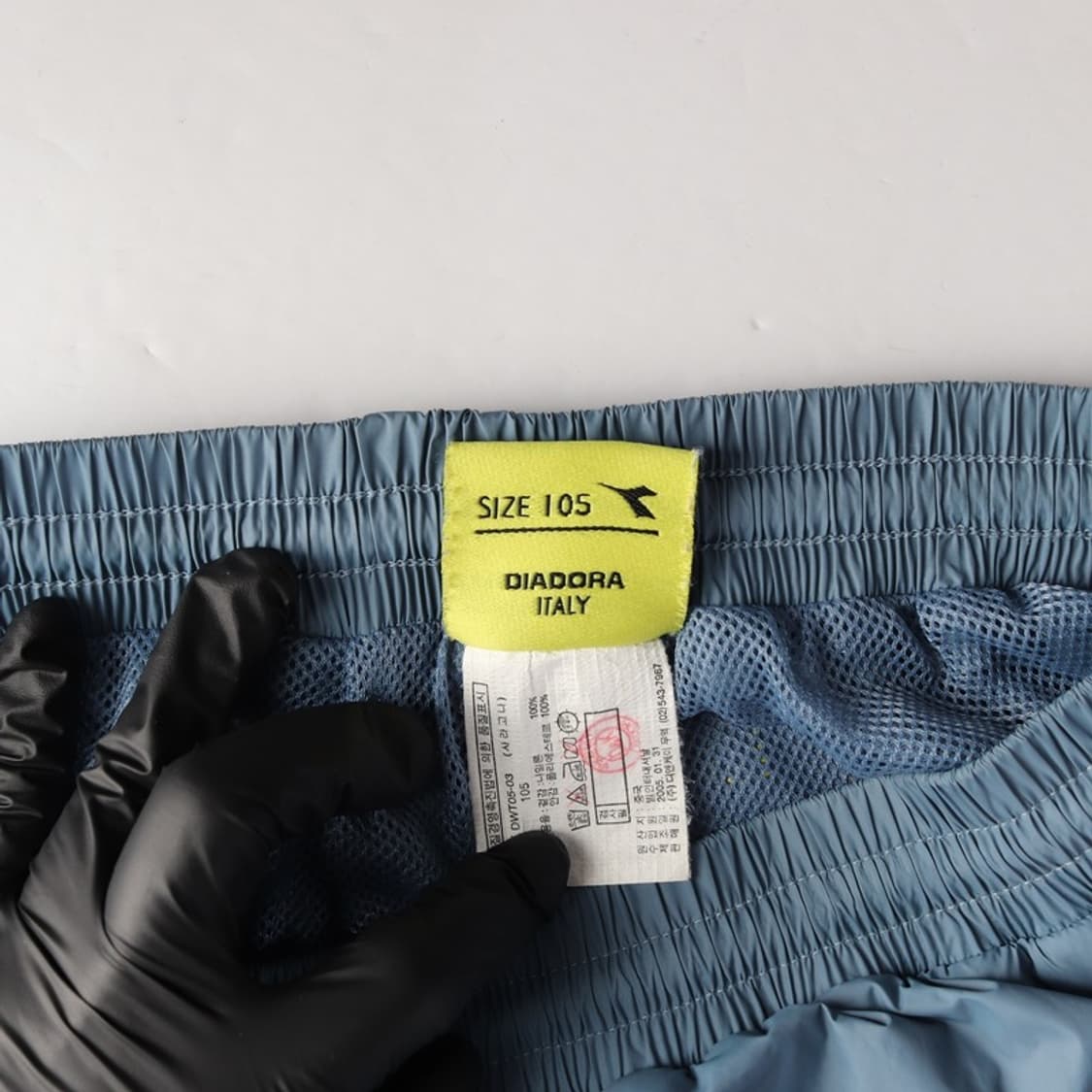 디아도라 스카이블루 나일론 트랙 팬츠 XL 상품이미지7