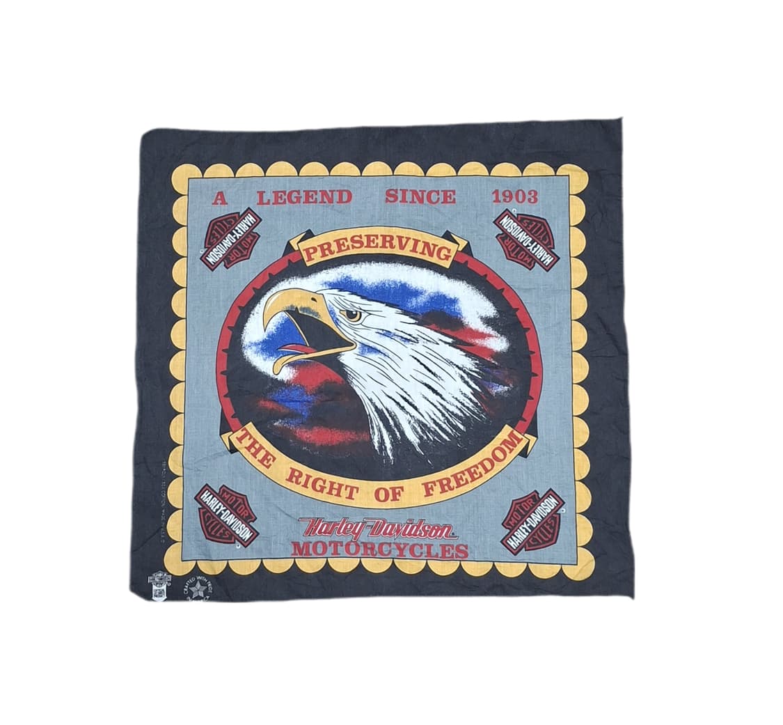 80s90s 할리데이비슨 the right of freedom 반다나 상품이미지1