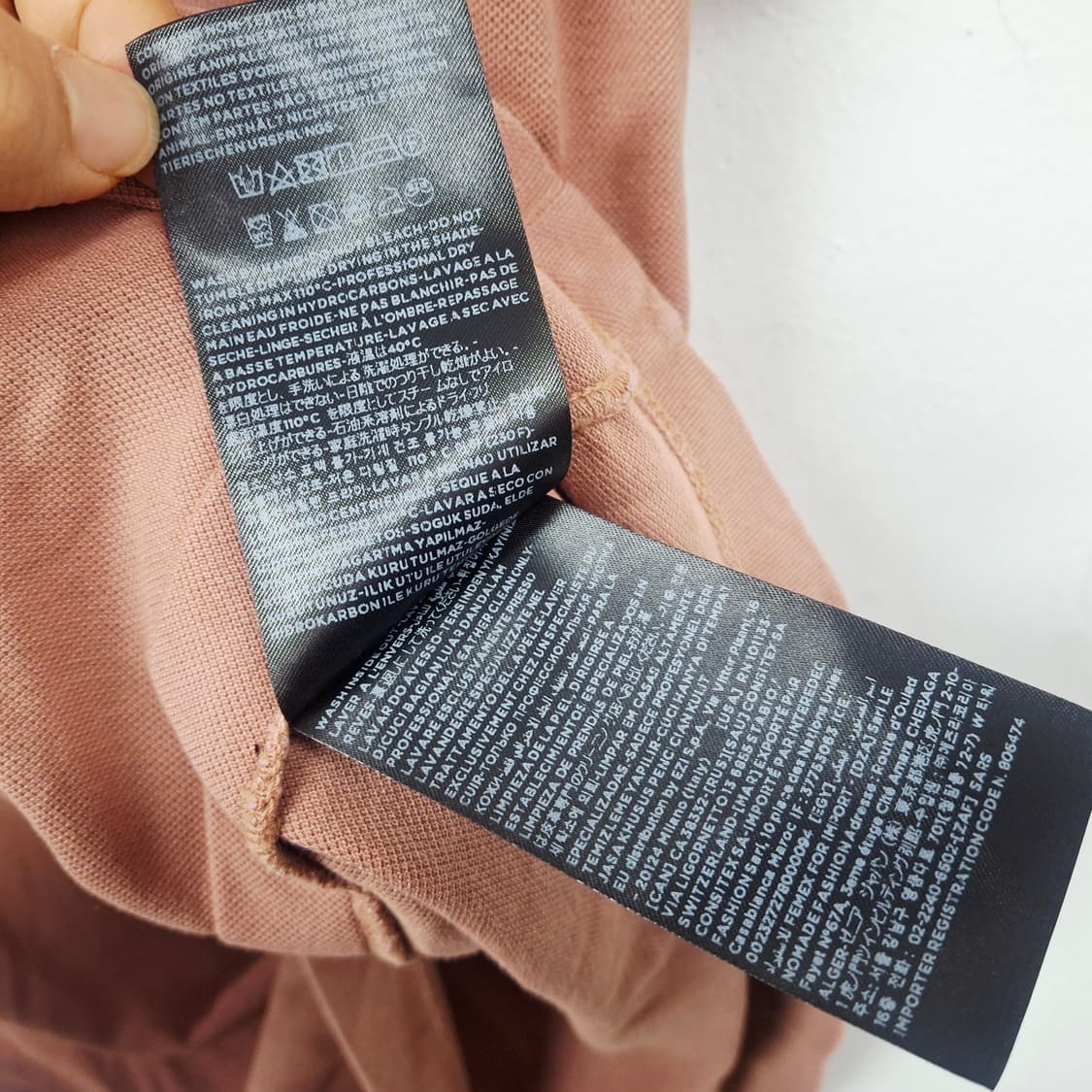 제냐 신형 라이트 버건디 코튼 실크 폴로 반팔 티셔츠 50 상품이미지6