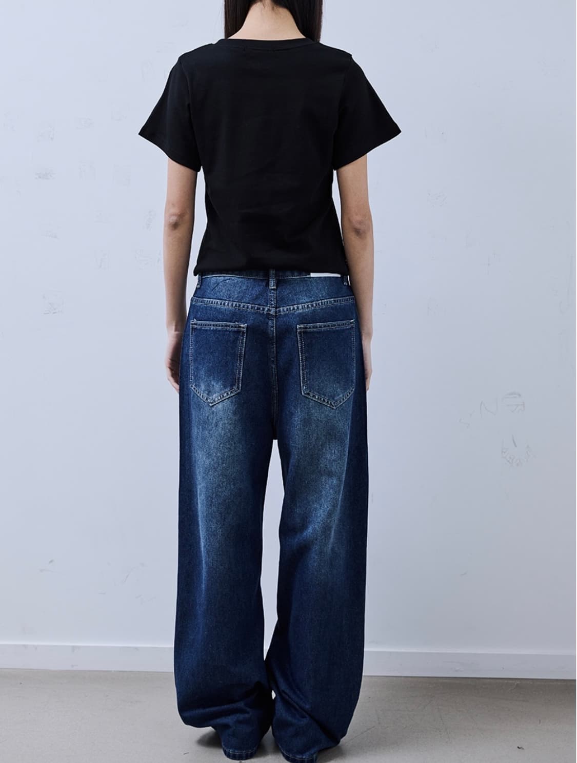 플레이스 스튜디오 큐빅 포켓 와이드 데님 팬트 상품이미지2