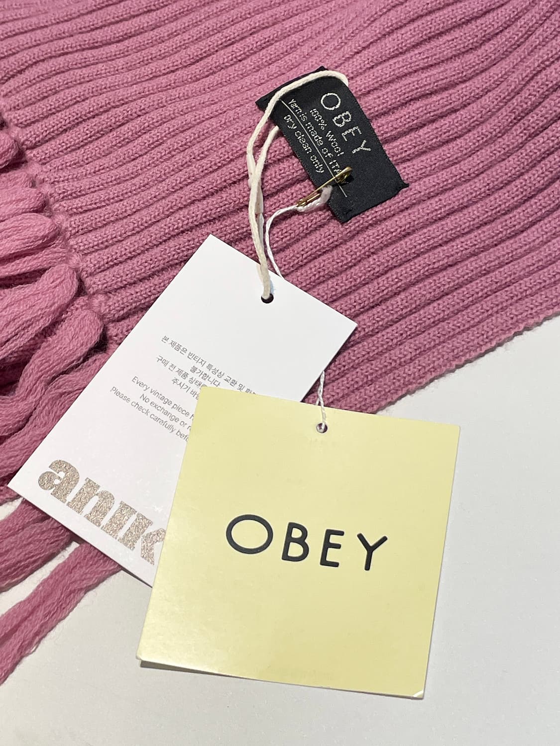 오베이 골지 울 목도리 A1416 상품이미지4