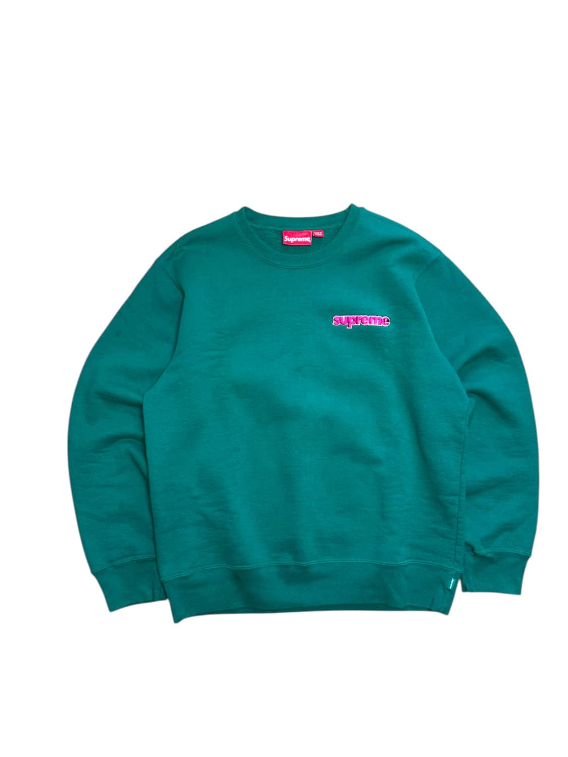 슈프림 로고 그린 맨투맨 상품이미지2