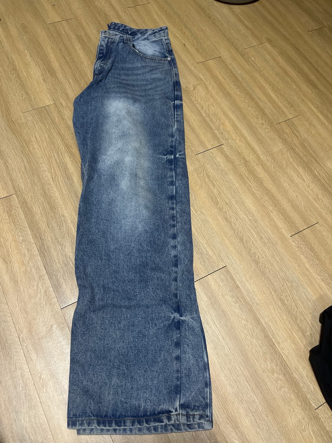데케트 워싱 와이드 데님팬츠 상품이미지1
