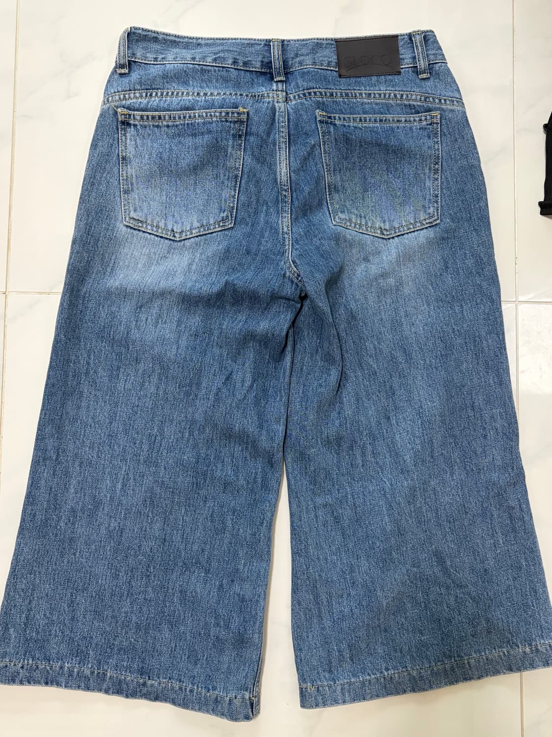 더버터크림 SLOCO 로우라이즈 버뮤다 데님 M 사이즈 상품이미지5