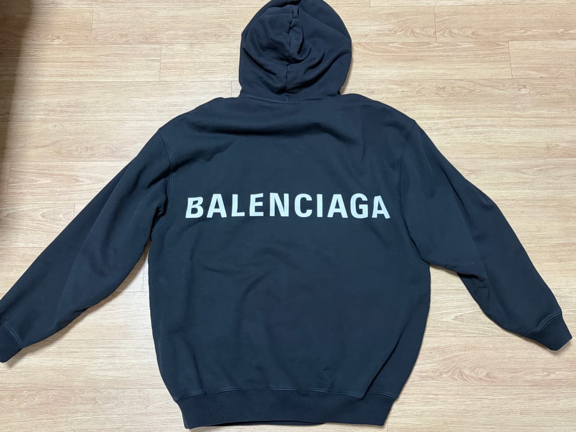 발렌시아가 백로고 후드티 오버핏 상품이미지1