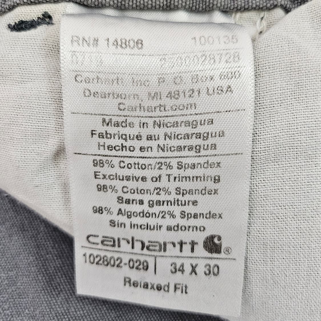 [34X30][칼하트]러기드 플렉스®릭비 더블니 워크 팬츠 상품이미지7