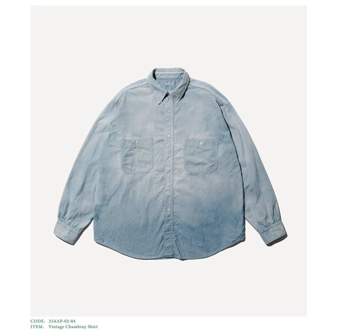 [2] 아프레쎄 빈티지 샴브레이 셔츠 상품이미지1