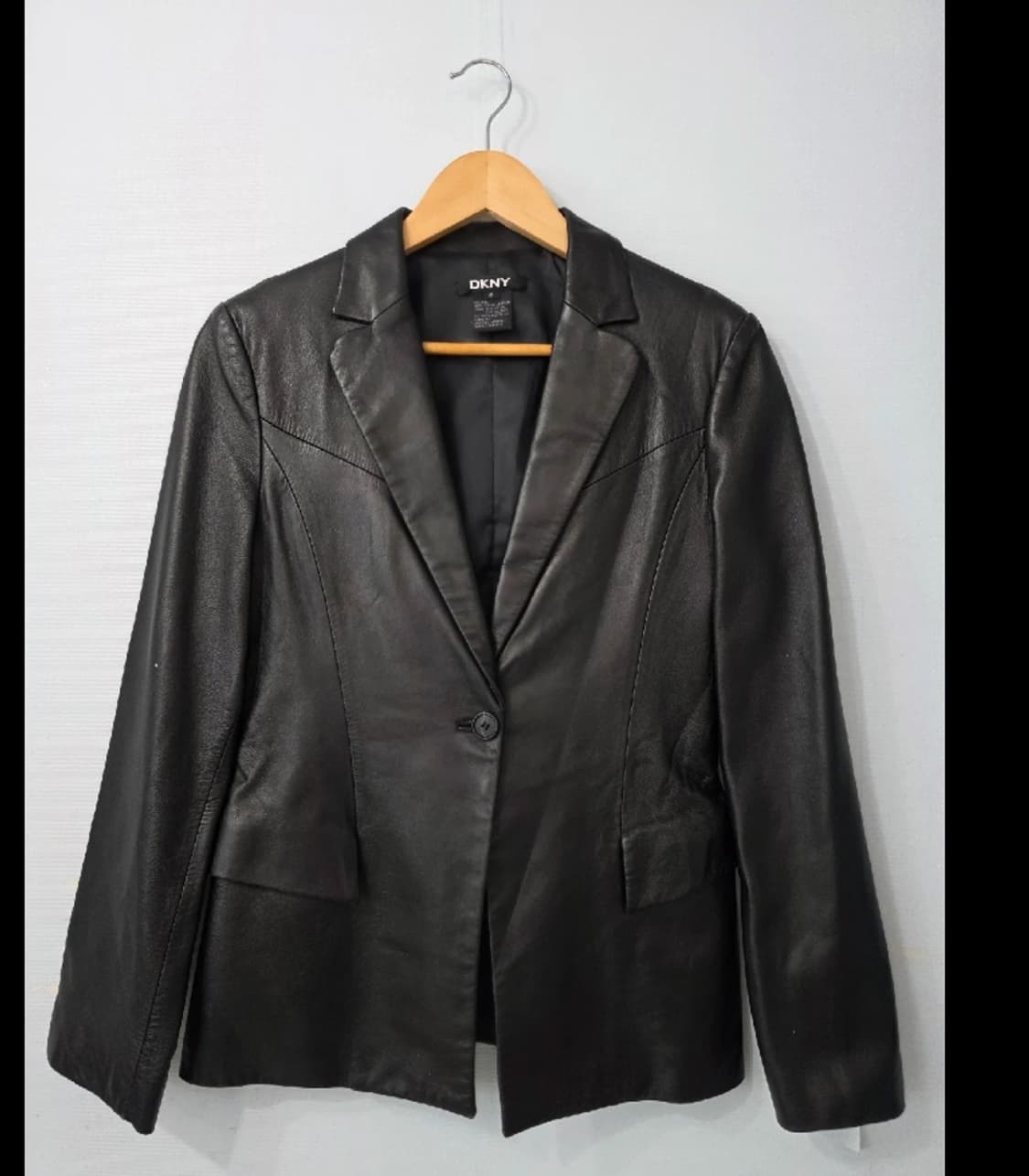 DKNY 블랙 가죽 자켓 ~55 상품이미지1