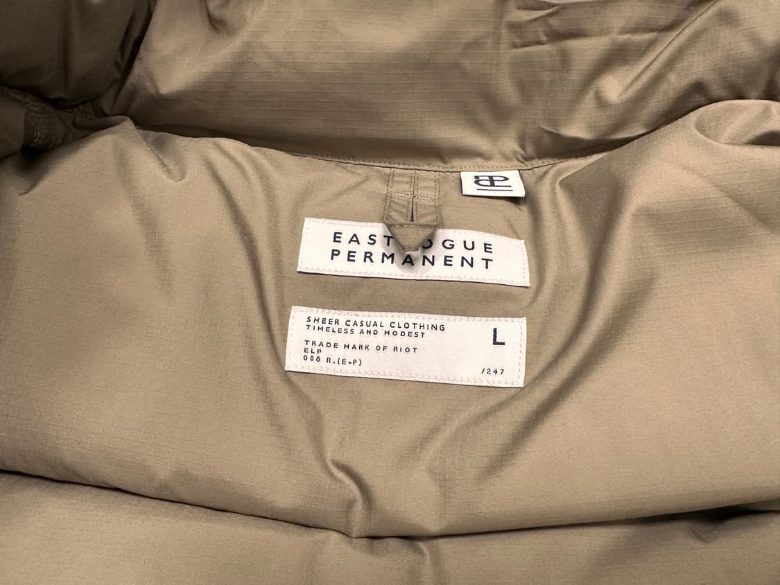 이스트로그 퍼머넌트 구스다운 패딩 샌드베이지 L 상품이미지5