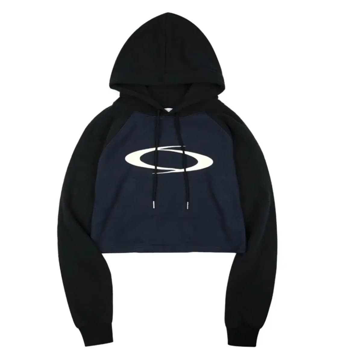 새상품) 노이아고 노이아고 배색 크롭 후드 (네이비) 상품이미지1