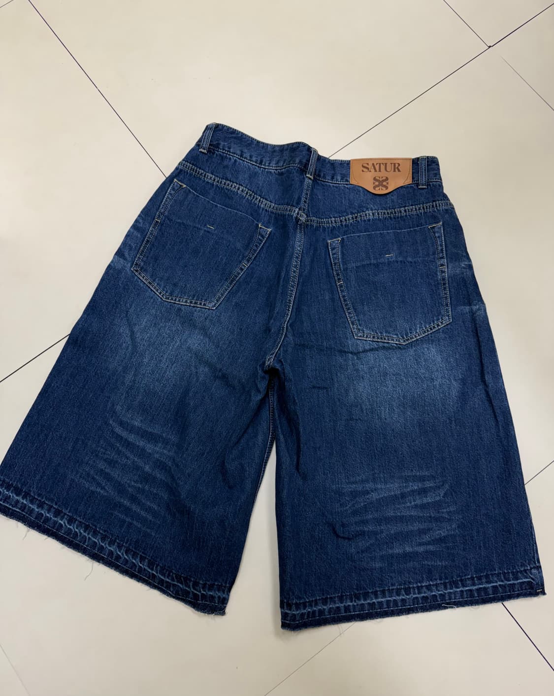 Satur 버뮤다 워싱 데님 팬츠 상품이미지4