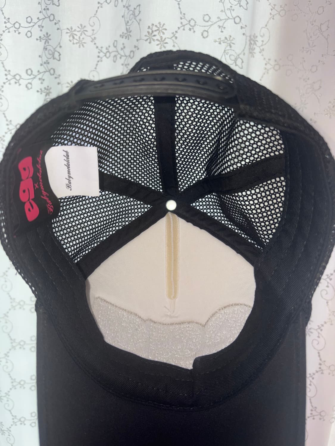 베메클 egg 콜라보 갸루 블랙 캡모자 오네갸루 상품이미지3