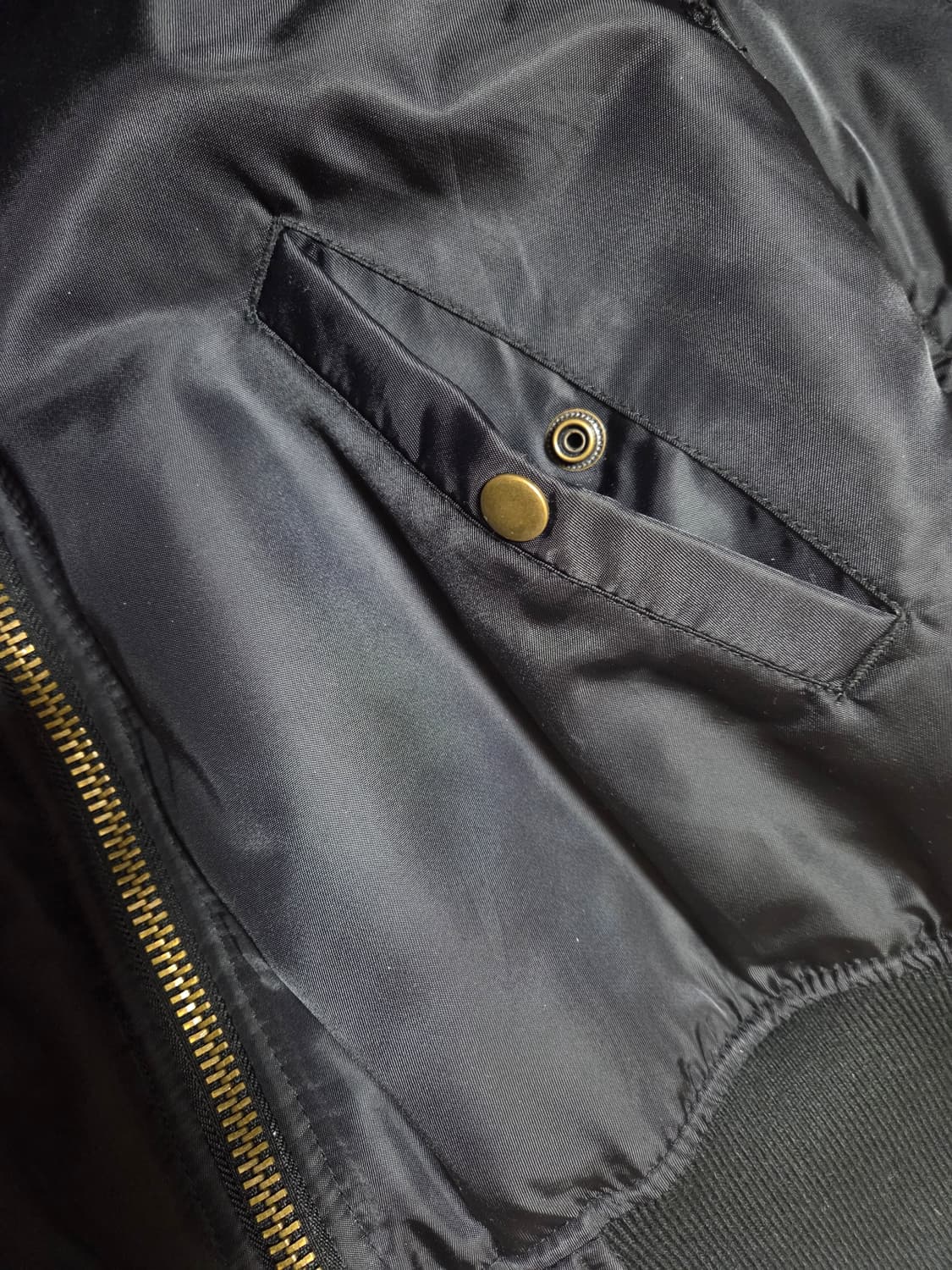 그롭스 울 50 MA-1 자켓 블랙 L 상품이미지3