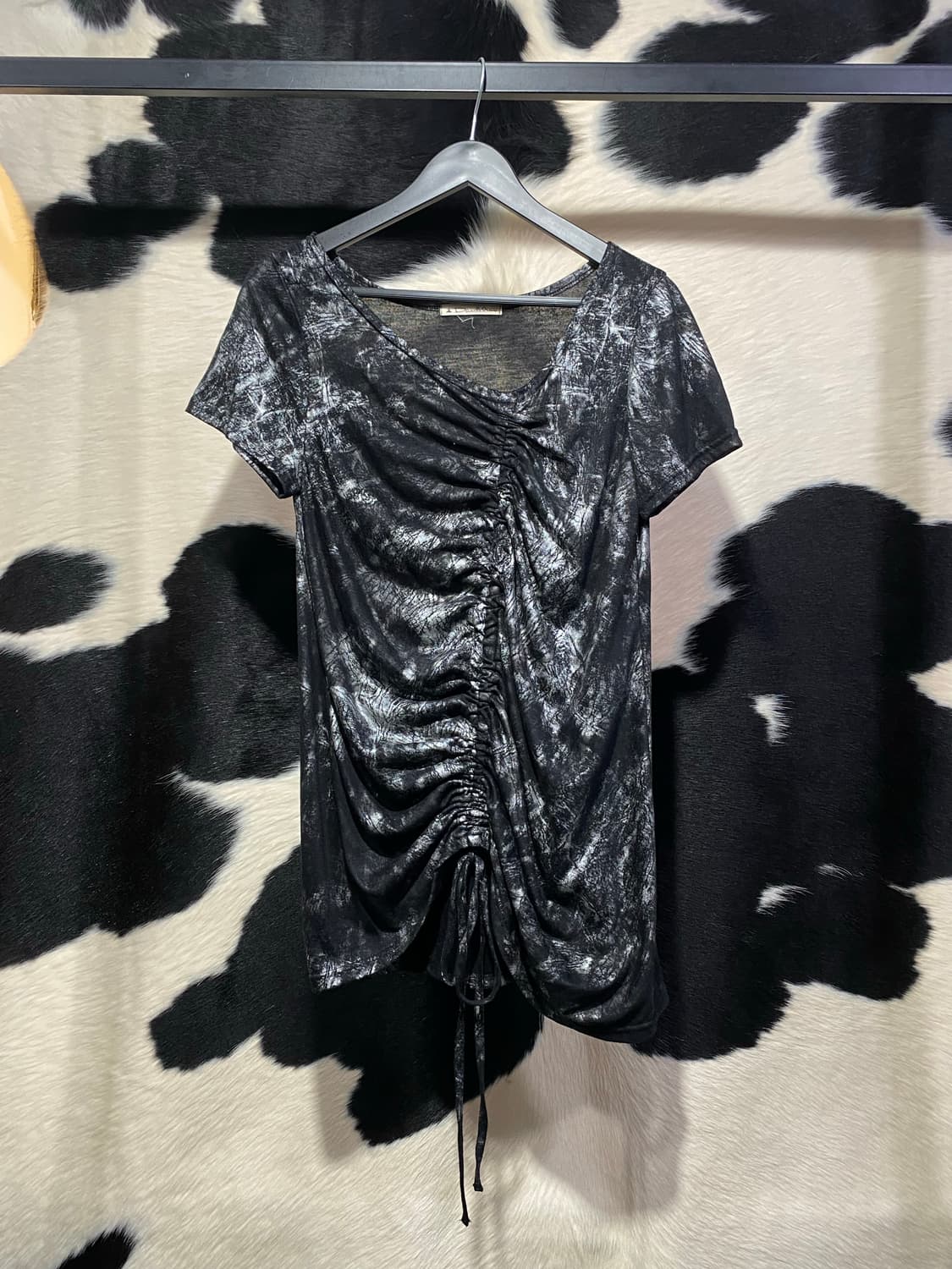 Japanese vtg 타이다이 셔링 반팔티셔츠 상품이미지2