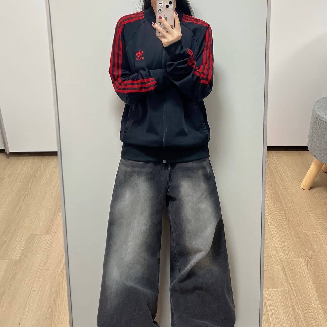 아디다스 슈퍼스타 검빨 트랙탑 져지 상품이미지1