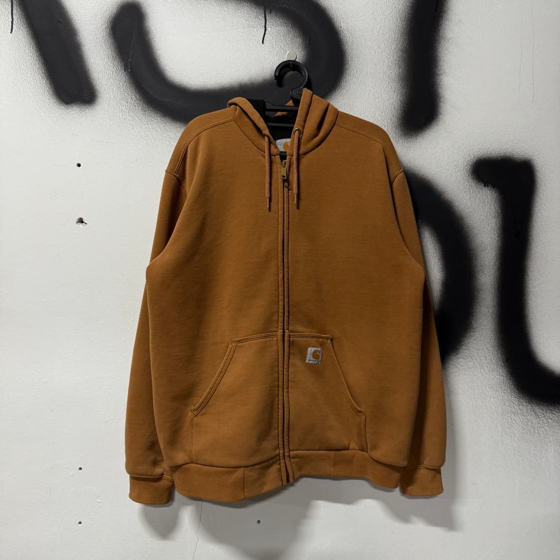 칼하트 레인디펜더 써멀 집업 후디 브라운 상품이미지1