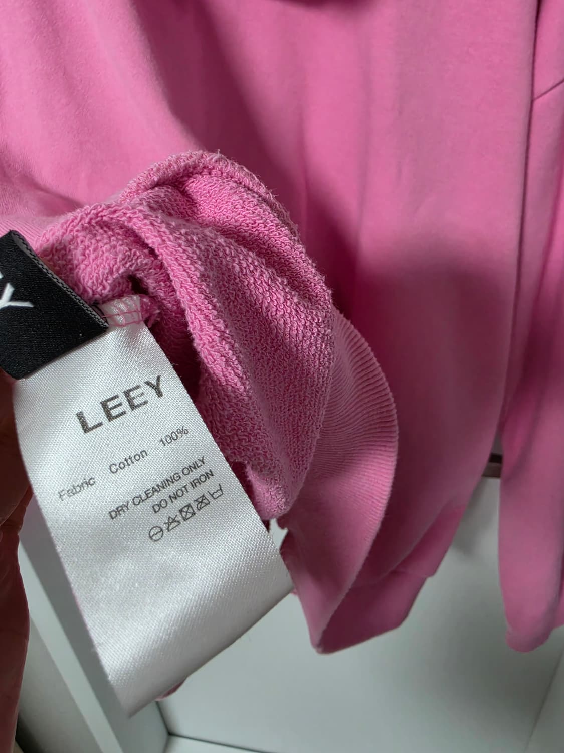 leey 오버사이즈 후드 핑크 상품이미지5