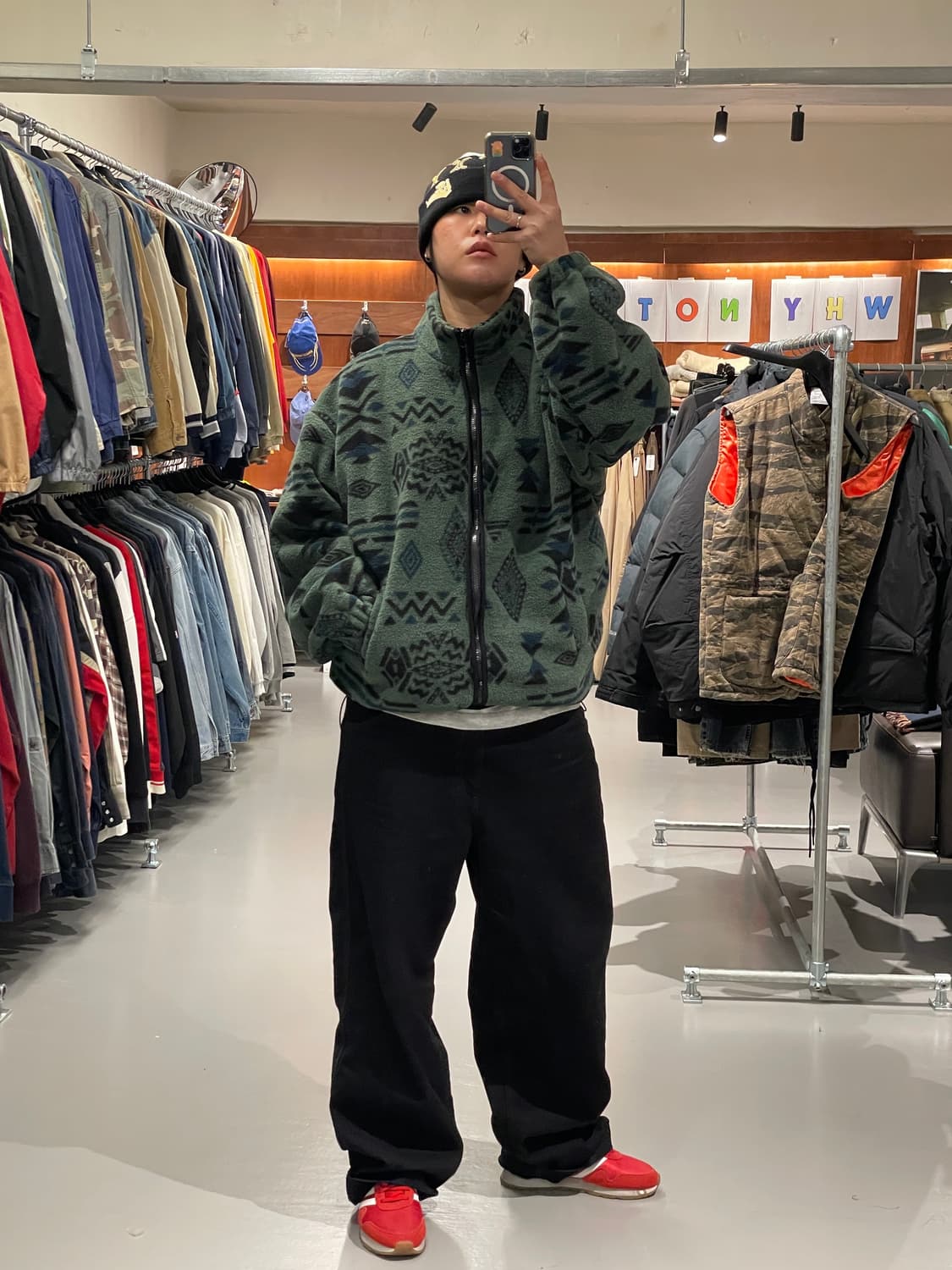 카고브로스 패턴 플리스 집업 상품이미지4