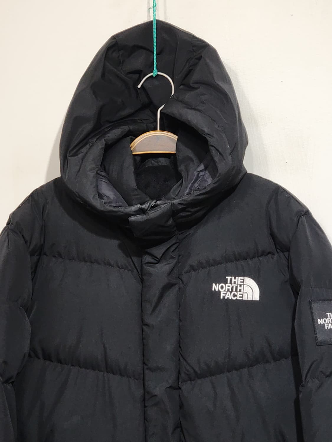 (L) 노스페이스 롱패딩 점퍼 블랙 거위털 구스다운 후드코트  상품이미지2