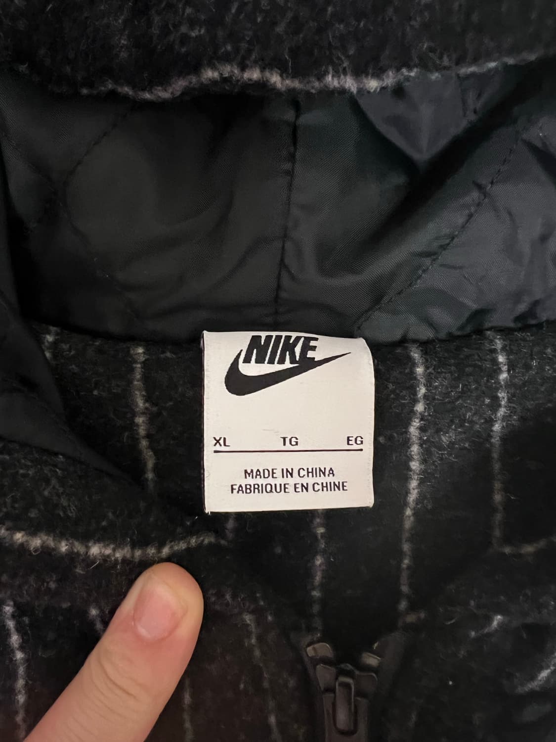 [XL] 나이키 x 스투시 울 스트라이프 자켓 상품이미지3