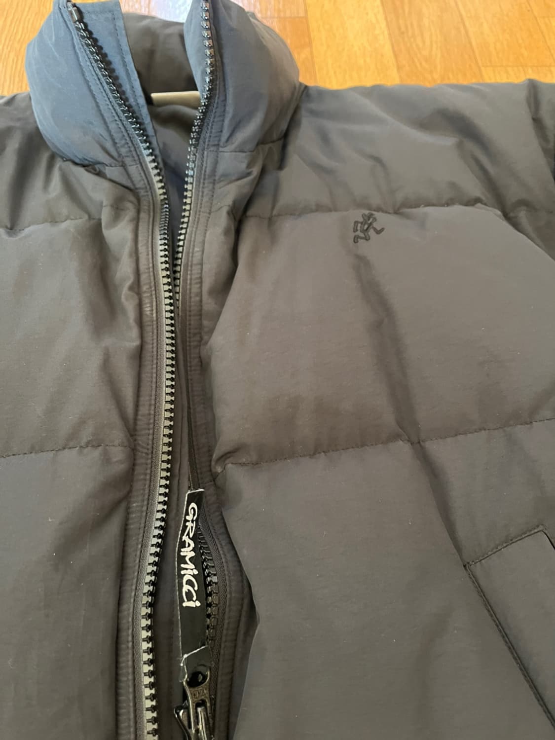 그라미치 눕시 다운 패딩 블랙 라지 아메카지 상품이미지3