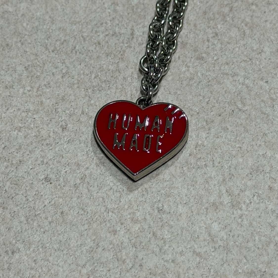 휴먼 메이드 하트 네클리스 레드 상품이미지3