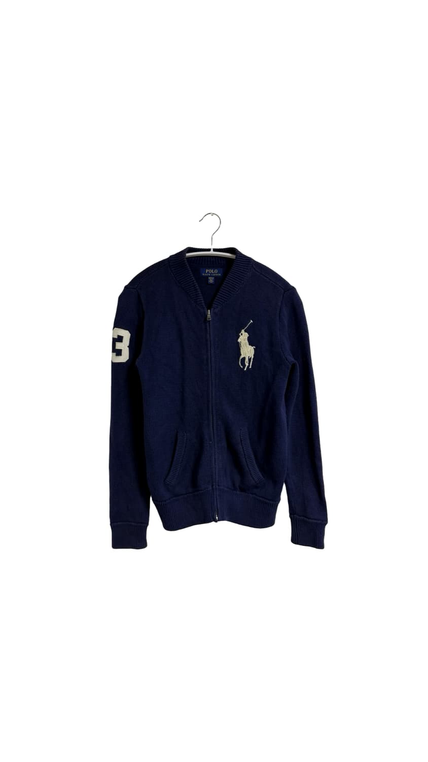 폴로 빅로고 넘버링 집업 상품이미지1