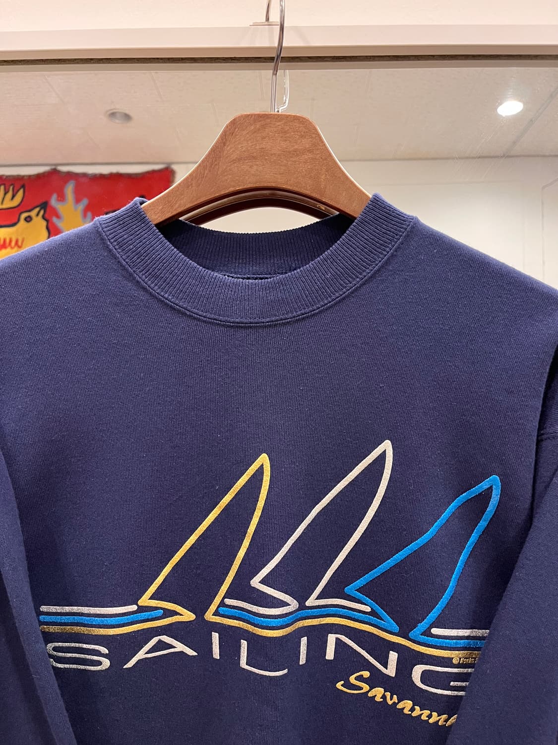 90s Hanes 헤인즈 SAILING 스웻셔츠 (made in USA) 상품이미지3