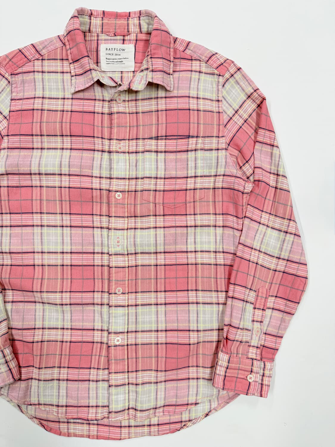 BAYFLOW 체크 플란넬 셔츠 상품이미지2