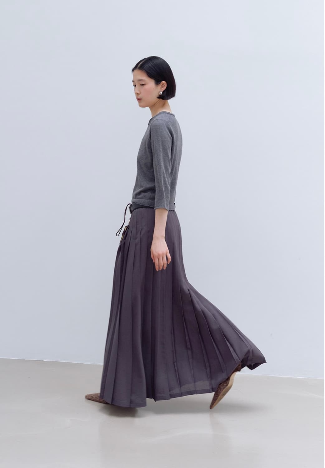 에토스 클래식 플레어 맥시 스커트 L 상품이미지3