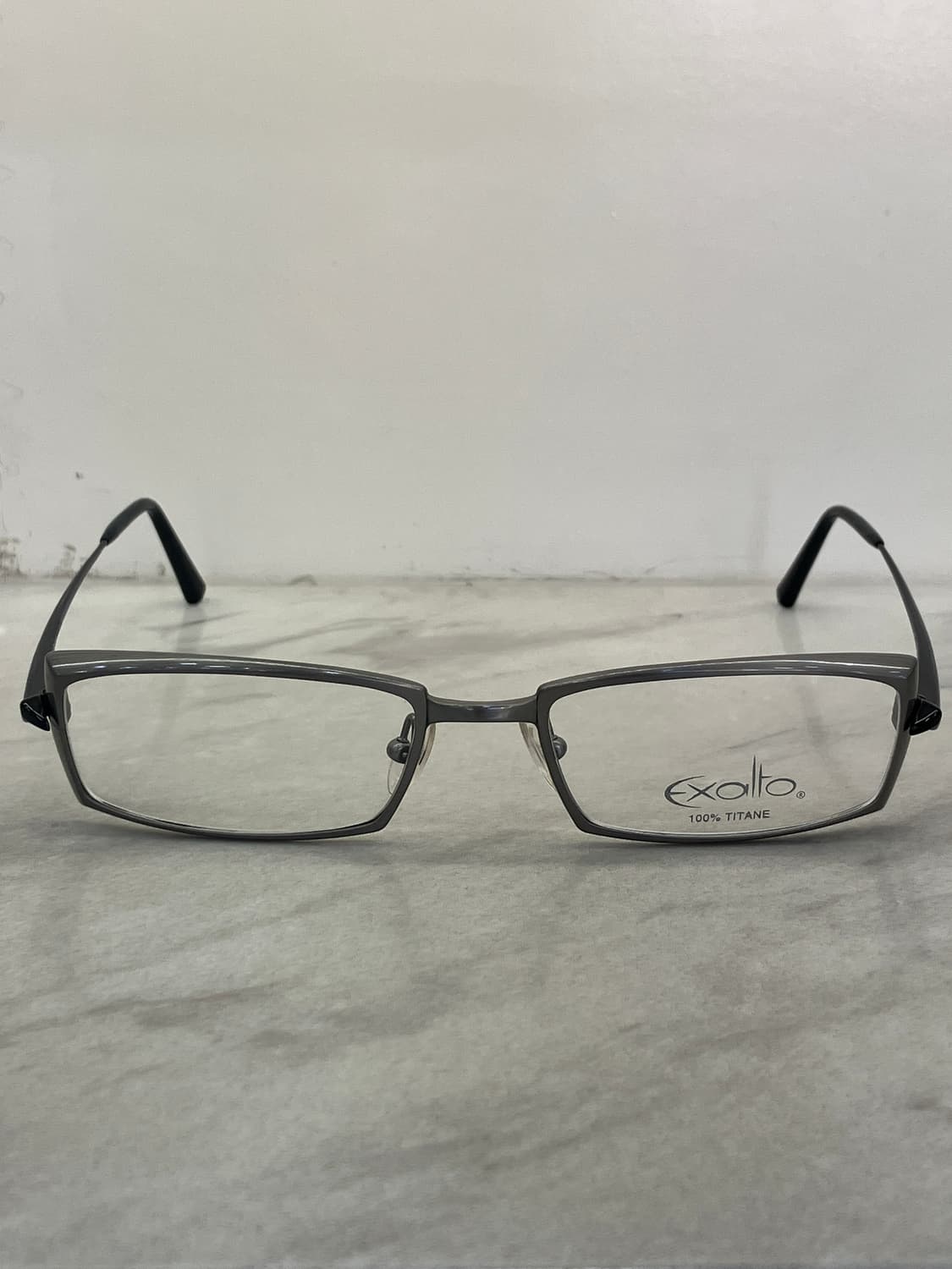 엑살토 Exalto 매트 실버 스퀘어 볼드 메탈테 안경 상품이미지5