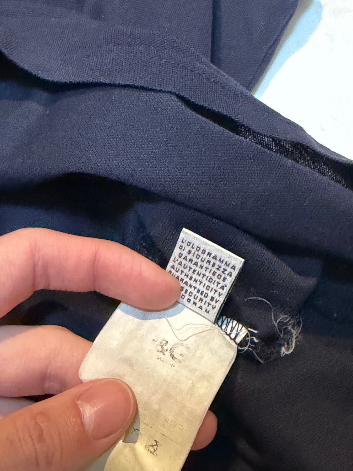 00s 돌체앤가바나 아카이브 헨리넥 티셔츠 네이비 상품이미지5