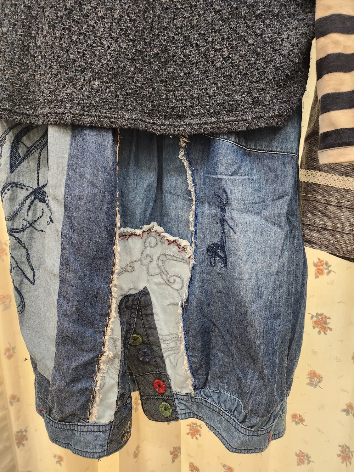 (지구샵) 레이어드 바지코디세트 3세트 (치마아니고 원피스에요) 상품이미지4