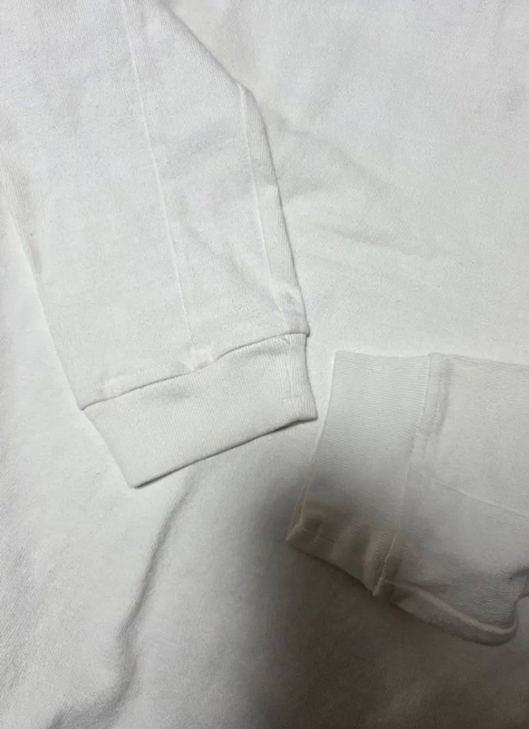 [L]스톤아일랜드 화이트 롱슬리브 맨투맨 상품이미지3