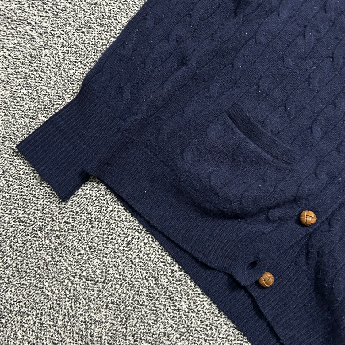 폴로 (POLO RalphLauren)네이비 꽈베기 가디건 상품이미지3