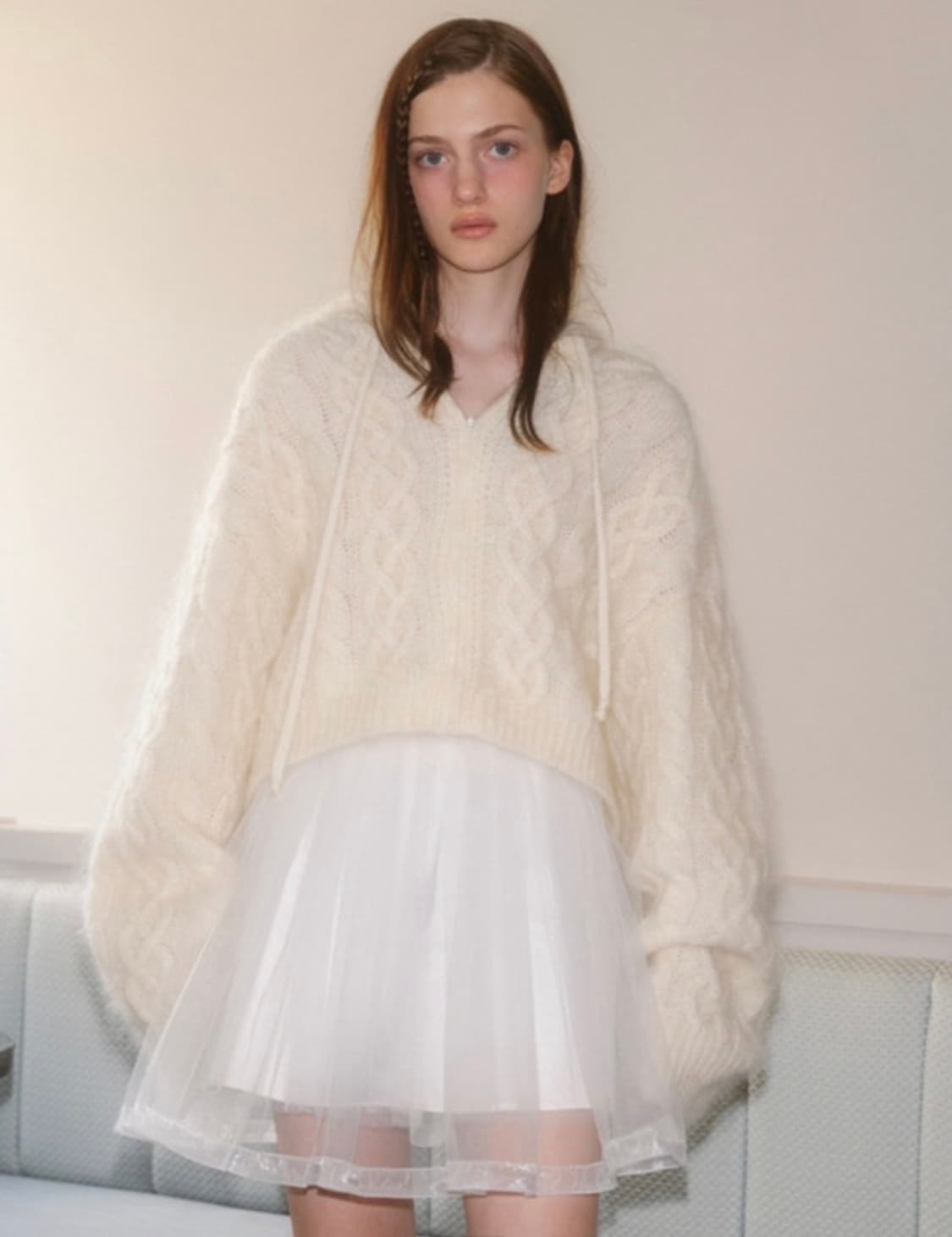 더티스 thstis tulle 레이어드 샤스커트 상품이미지3