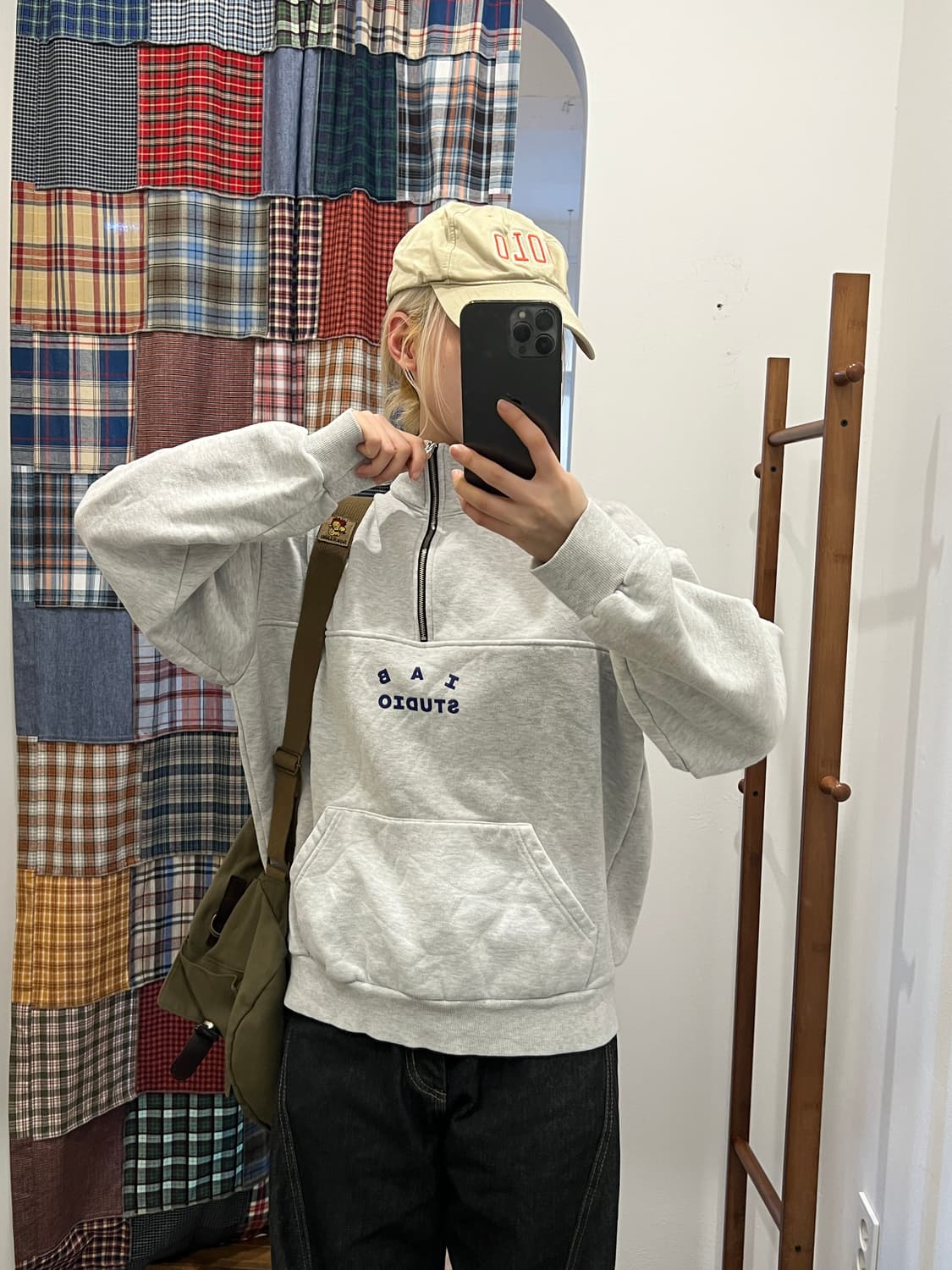 Iab studio 멜란지 아노락 상품이미지6