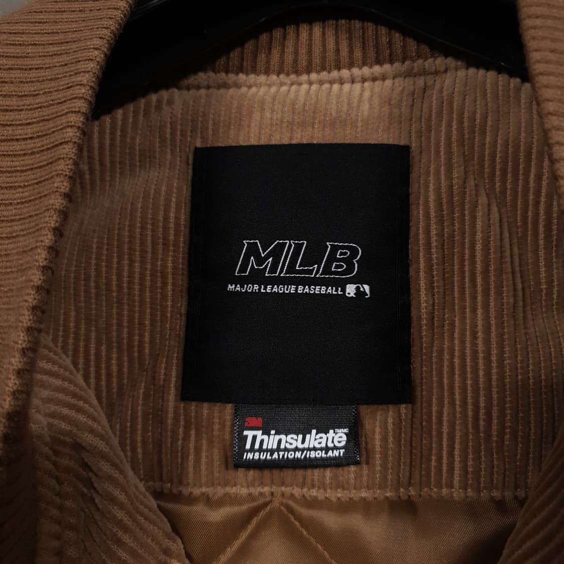 MLB 코듀로이 골덴 양털 후리스 배색 쉐르파 플리스 베이스볼 점퍼 S 상품이미지7